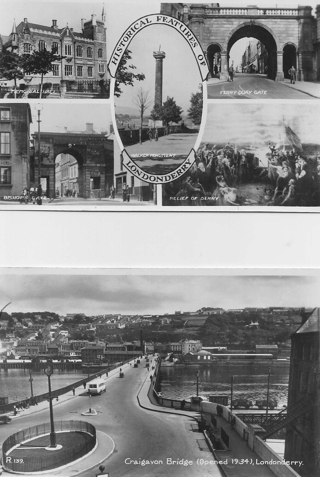 Historical Features of Londonderry and the Craigavon Bridge